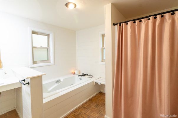 Bathroom, Interior, Wood Texture Flooring