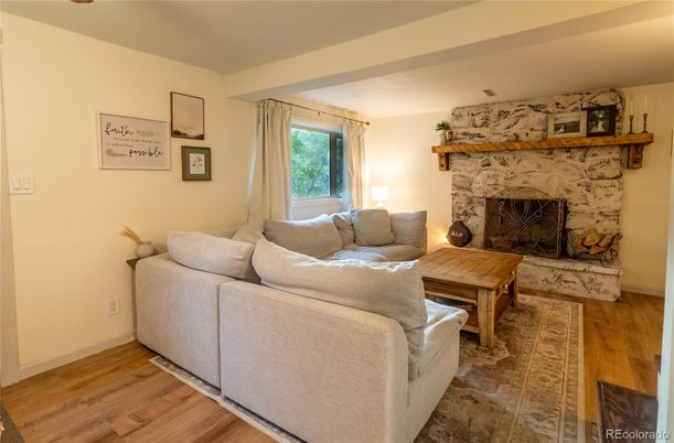 Fireplace, Interior, Living room, Wood Texture Flooring