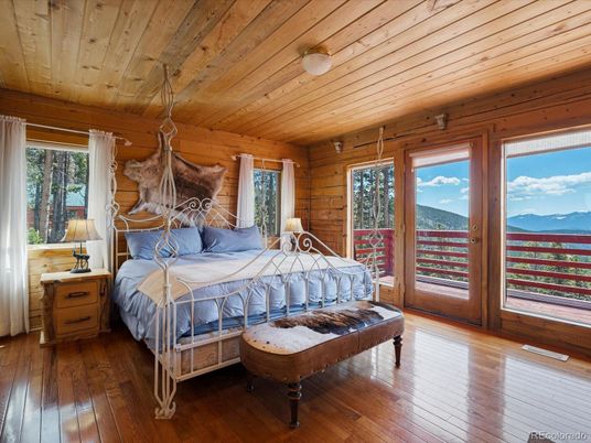 Bedroom, Interior, Wooden Ceilings, Wood Texture Flooring, Wooden Walls