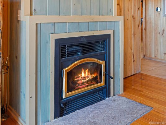 Fireplace, Interior, Wood Texture Flooring, Wooden Walls