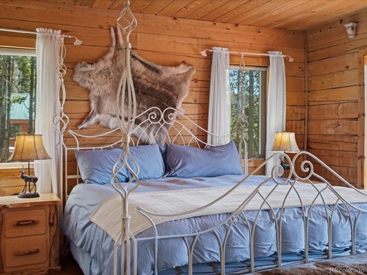 Bedroom, Interior, Wooden Ceilings, Wooden Walls