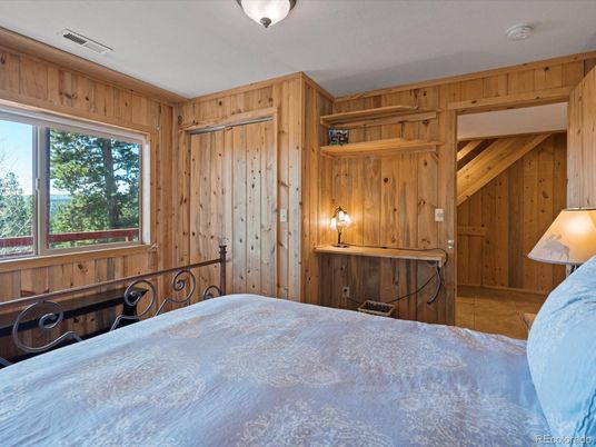 Bedroom, Interior, Wooden Walls