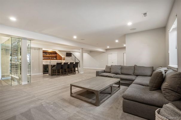 Interior, Living room, Recessed Lighting