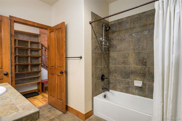 Bathroom, Interior, Wood Texture Flooring