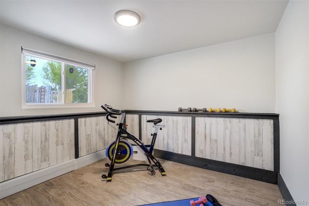 Fitness Equipment, Interior, Wood Texture Flooring