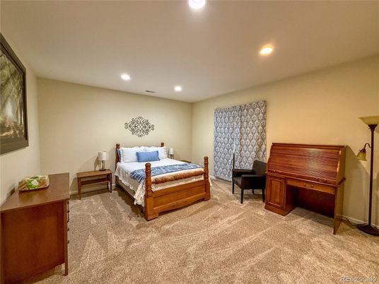 Bedroom, Interior, Recessed Lighting
