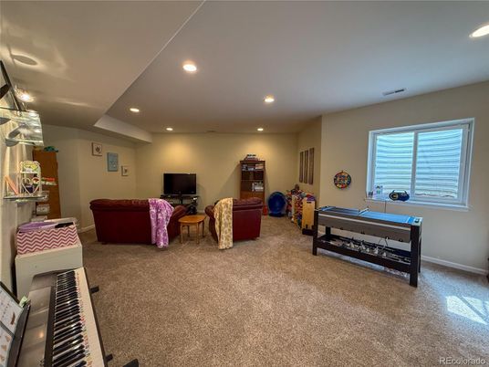 Interior, Living room, Piano, Recessed Lighting