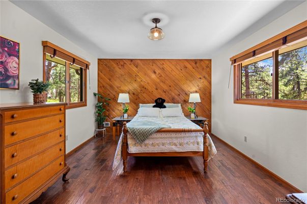 Bedroom, Interior, Wood Texture Flooring, Wooden Walls