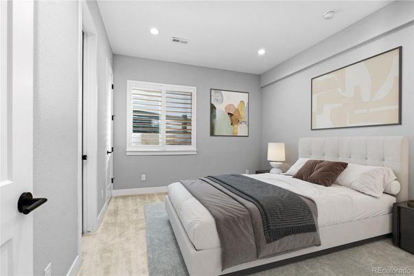 Bedroom, Interior, Recessed Lighting