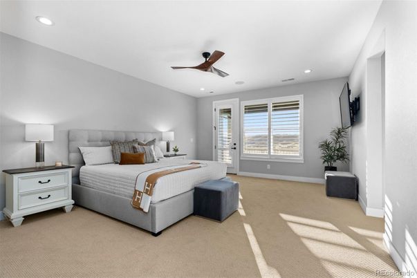 Bedroom, Interior, Recessed Lighting