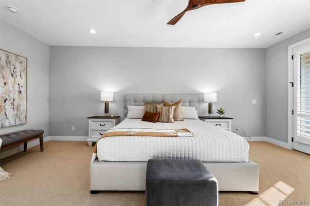 Bedroom, Interior, Recessed Lighting