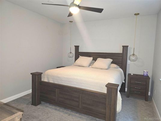 Bedroom, Interior, Pendant Lights