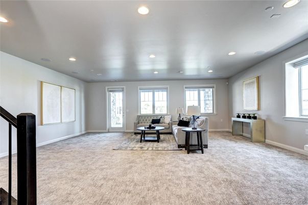 Interior, Living room, Recessed Lighting
