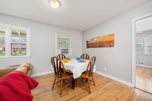Dining room, Interior, Wood Texture Flooring