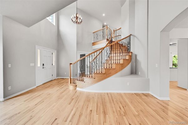 Chandelier, Interior, Pendant Lights, Recessed Lighting, Wood Texture Flooring