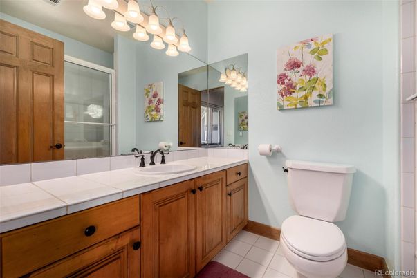 Bathroom, Glass Shower, Interior, Tile Countertops