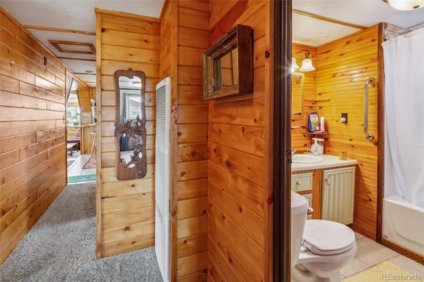 Bathroom, Interior, Wooden Walls