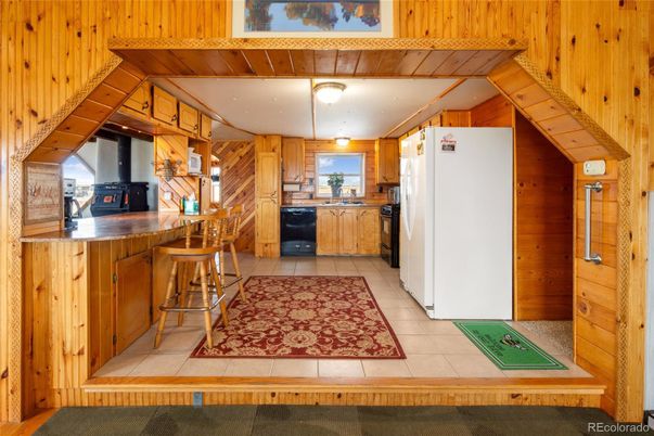 Interior, Kitchen, Wooden Walls