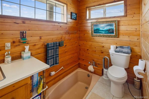 Bathroom, Interior, Wooden Walls