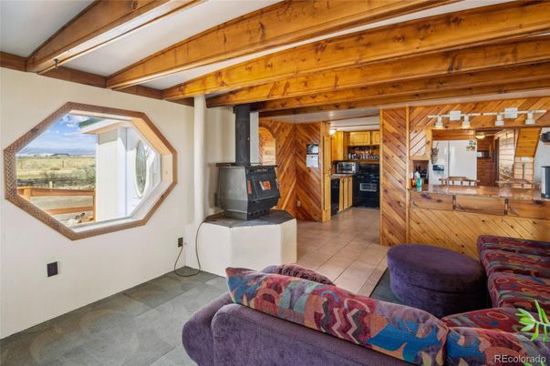 Interior, Kitchen, Wooden Beams, Wooden Walls