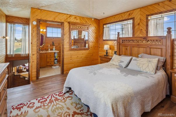 Bedroom, Interior, Wood Texture Flooring, Wooden Walls