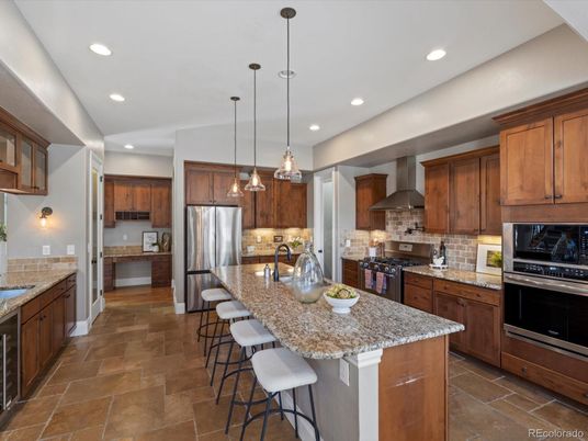 Interior, Kitchen, Pendant Lights, Recessed Lighting, Stainless Steel Appliances