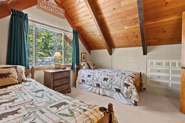 Bedroom, Interior, Wooden Beams, Wooden Ceilings