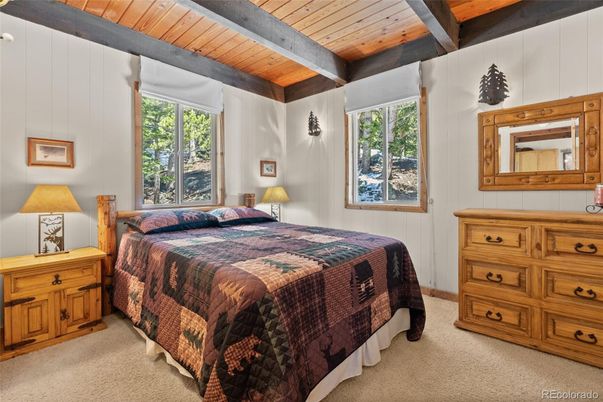 Bedroom, Interior, Wooden Beams, Wooden Ceilings