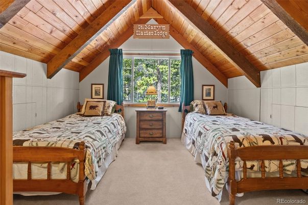 Bedroom, Interior, Wooden Beams, Wooden Ceilings