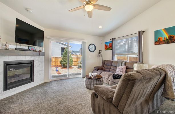 Fireplace, Interior, Living room, Recessed Lighting