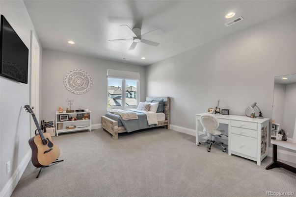 Bedroom, Home Office, Interior, Recessed Lighting