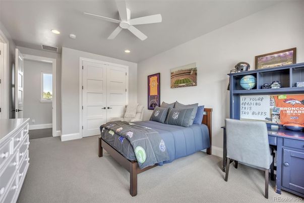 Bedroom, Home Office, Interior, Recessed Lighting