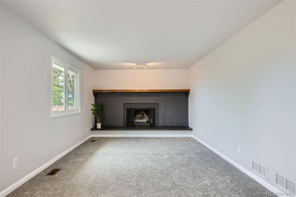 Empty room, Fireplace, Interior