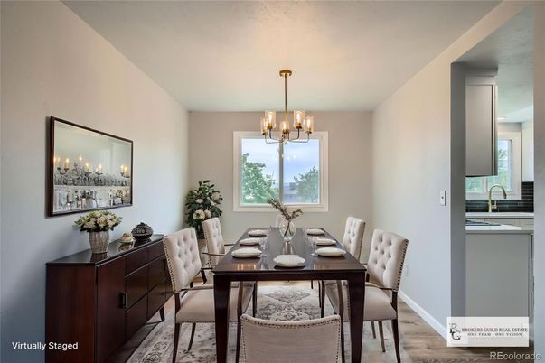 Chandelier, Dining room, Interior, Pendant Lights, Wood Texture Flooring