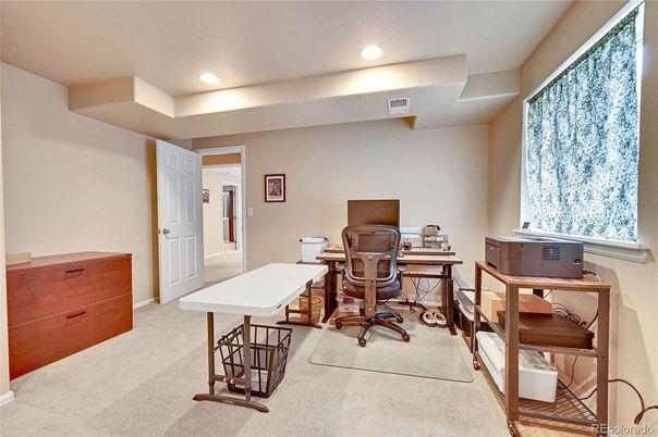Home Office, Interior, Recessed Lighting
