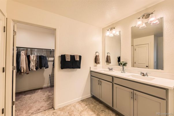 Bathroom, Dual Sink Vanities, Interior, Walk-in Closets