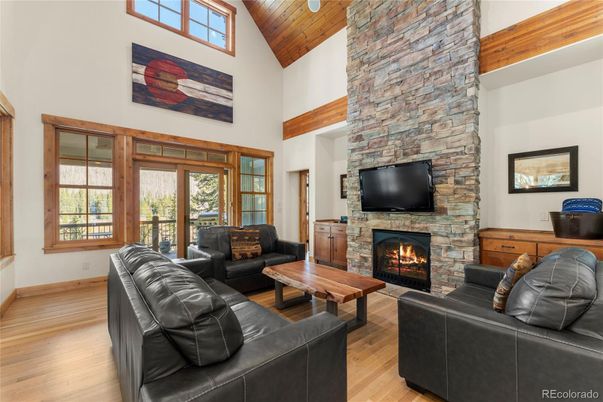 Fireplace, Interior, Living room, Stone Walls, Wooden Beams, Wooden Ceilings, Wood Texture Flooring