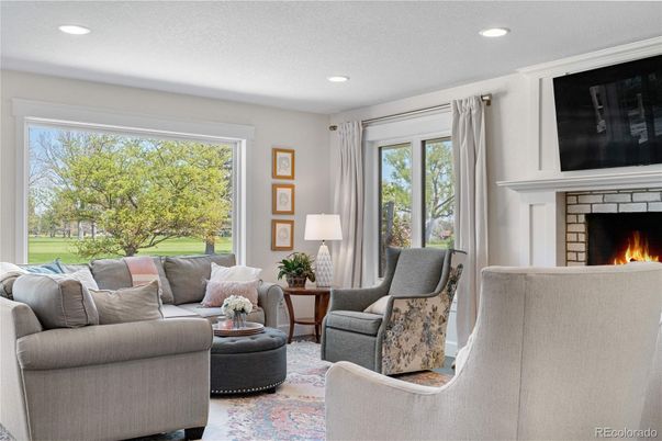 Fireplace, Interior, Living room, Recessed Lighting