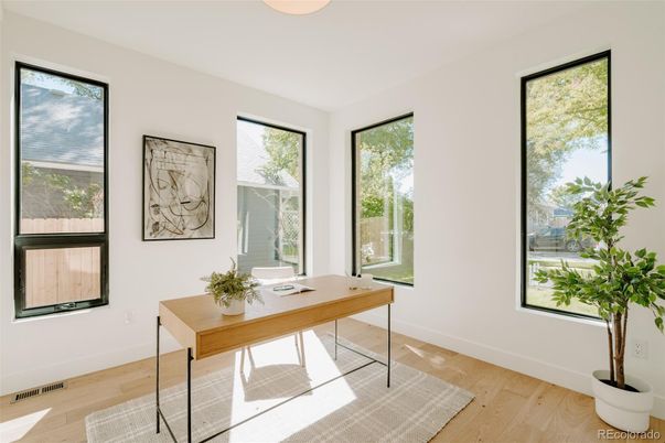 Home Office, Interior, Wood Texture Flooring