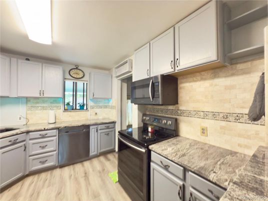 Interior, Kitchen, Wood Texture Flooring