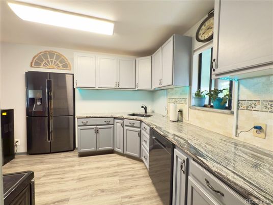 Interior, Kitchen, Wood Texture Flooring