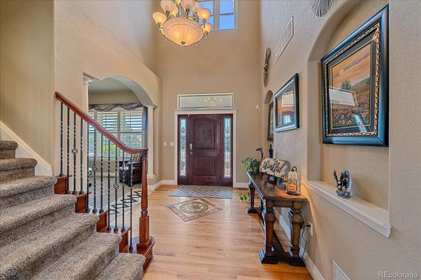 Chandelier, Interior, Wood Texture Flooring