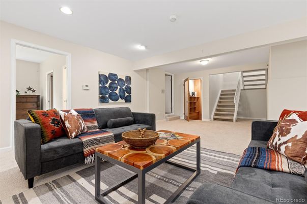 Interior, Living room, Recessed Lighting
