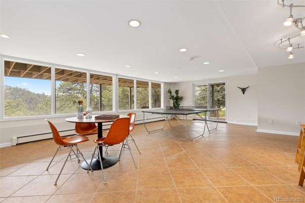 Dining room, Game Room, Interior, Recessed Lighting