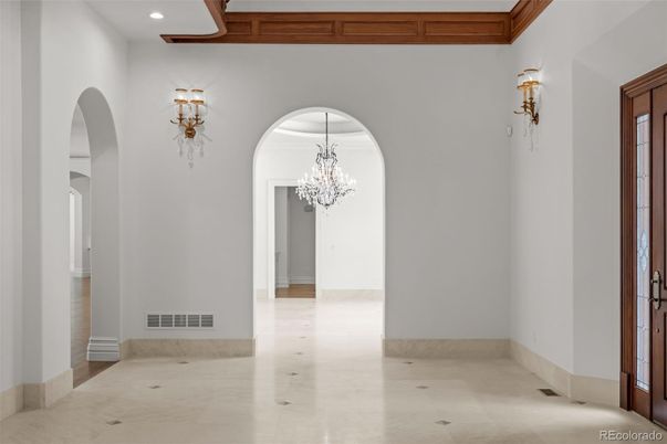 Chandelier, Interior, Recessed Lighting