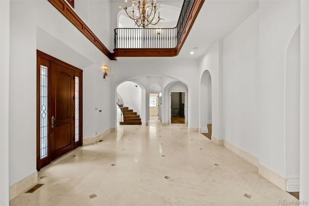 Chandelier, Interior, Recessed Lighting