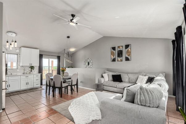 Dining room, Interior, Kitchen, Living room, Pendant Lights, Recessed Lighting