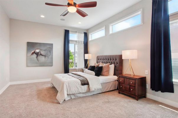 Bedroom, Interior, Recessed Lighting