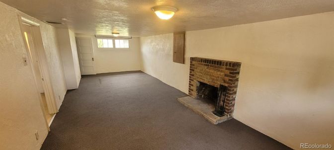Empty room, Fireplace, Interior