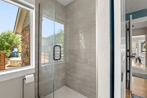 Bathroom, Glass Shower, Interior, Stone Walls